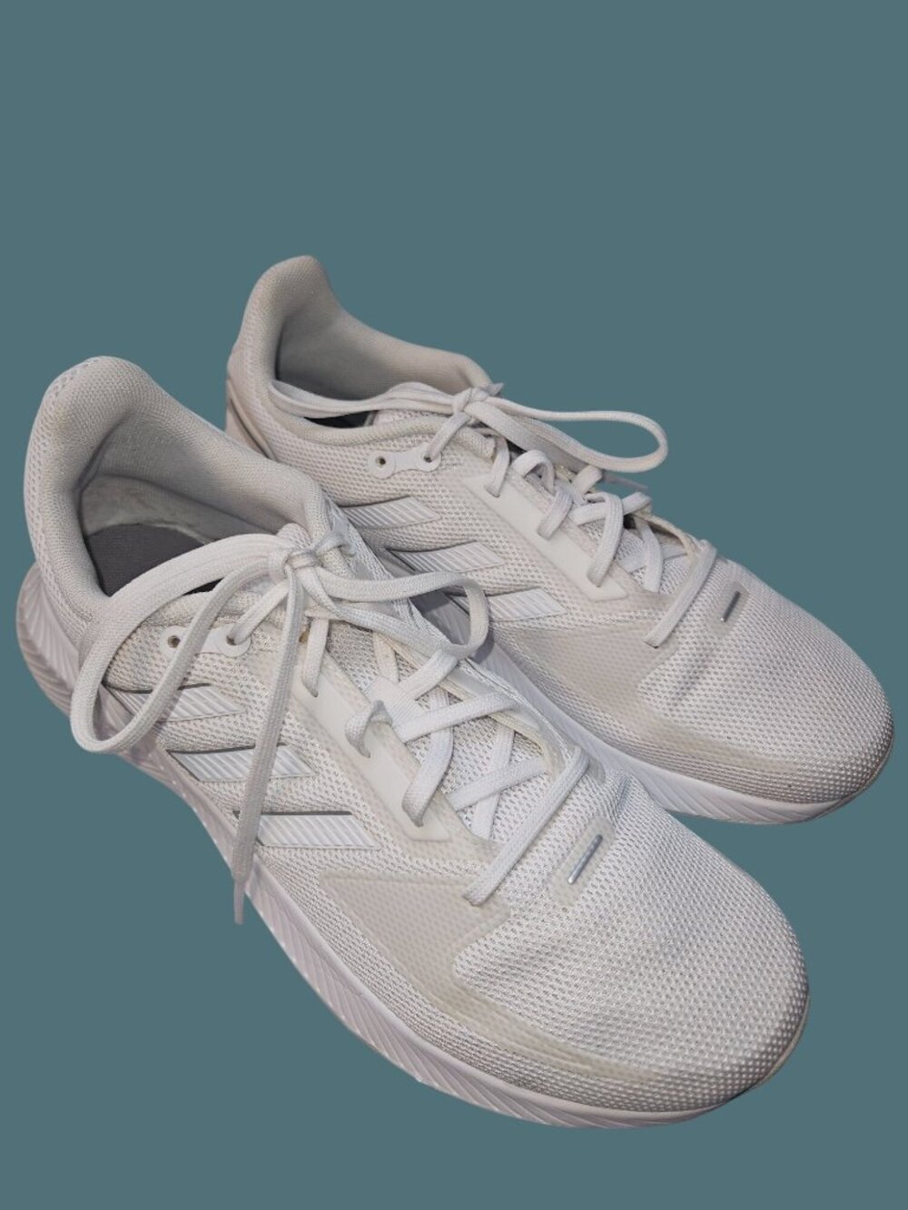 Adidas Runfalcon 2.0 Cloud White Silver Metallic Running Sneakers Women 9.5
